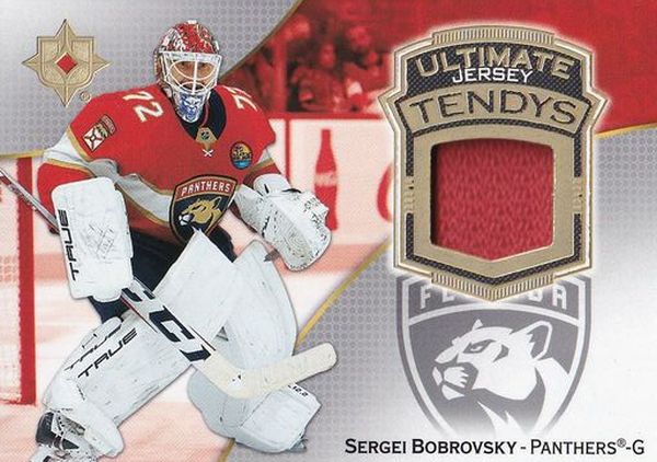 jersey karta SERGEI BOBROVSKY 22-23 UD Ultimate Jersey Tendys číslo UT-SB